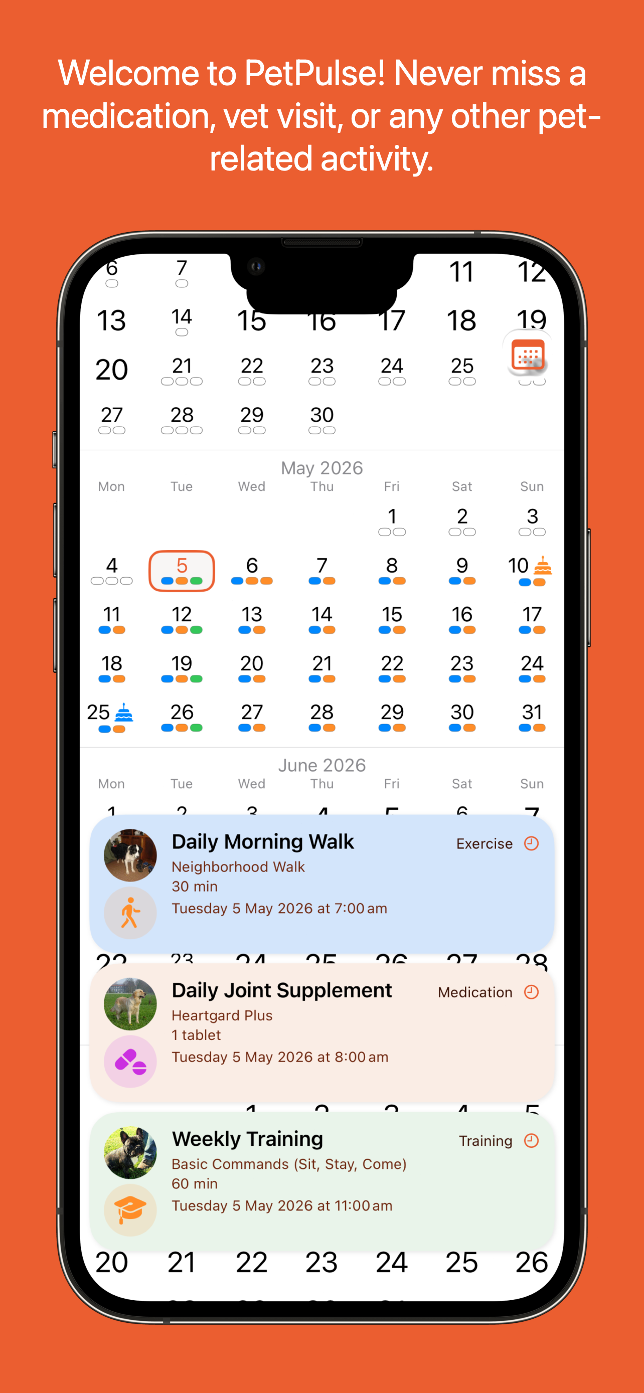 Today Tab Screen
